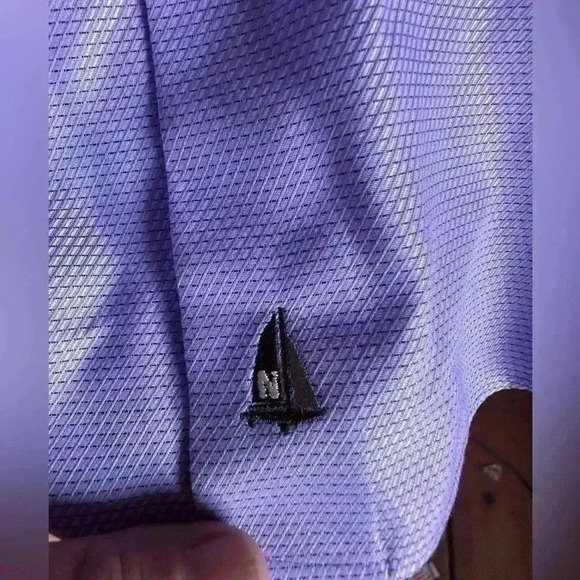 Nordstrom lavender dress shirt size 17 34/35 trim fit. EUC . - Picture 10 of 11